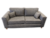 3 seater fabric/Vinyl sofa - GREY SDI
