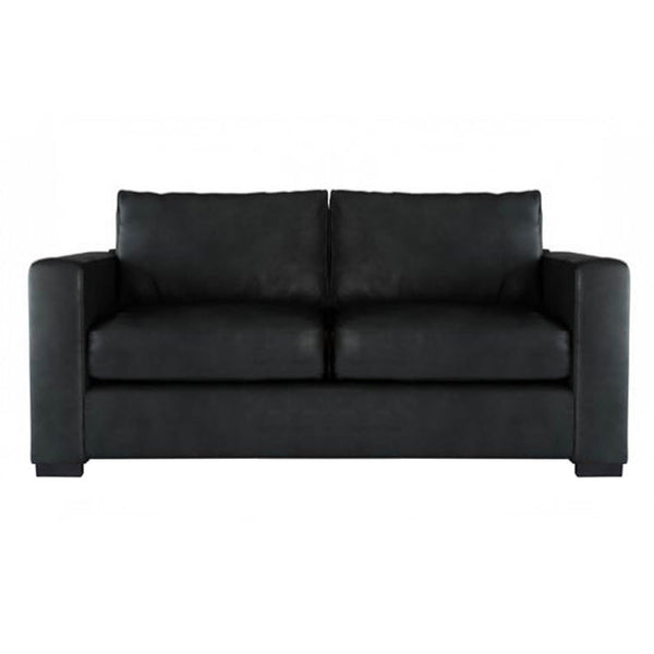 2 seater fabric/Vinyl sofa - BLACK SDI