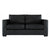 2 seater fabric/Vinyl sofa - BLACK SDID