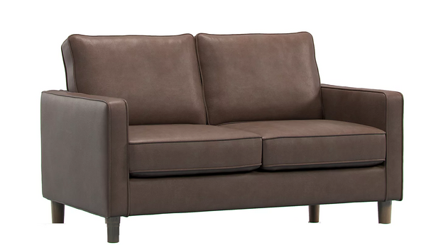 2 seater fabric/Vinyl sofa - BROWN SDID