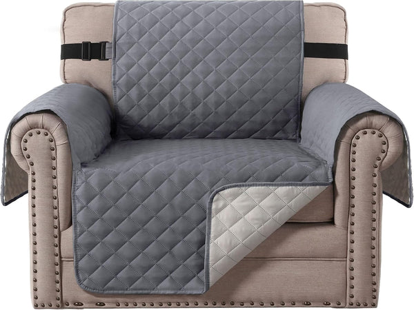 ARMCHAIR GREY LOOSE COVERING FABRIC