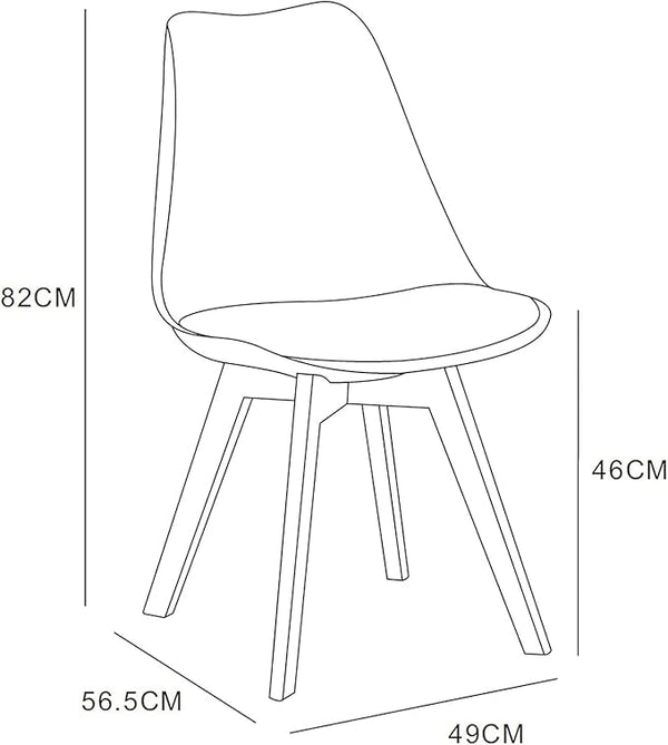 Dining Chair - Polypropelene Seat