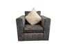 ManhattanArmchair Grey Fabric