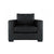Fabric/Vinyl armchair - BLACK SDID
