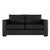 2 seater fabric/Vinyl sofa - BLACK SDID