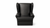 QUEEN ANNE ARMCHAIR BLACK VINYL