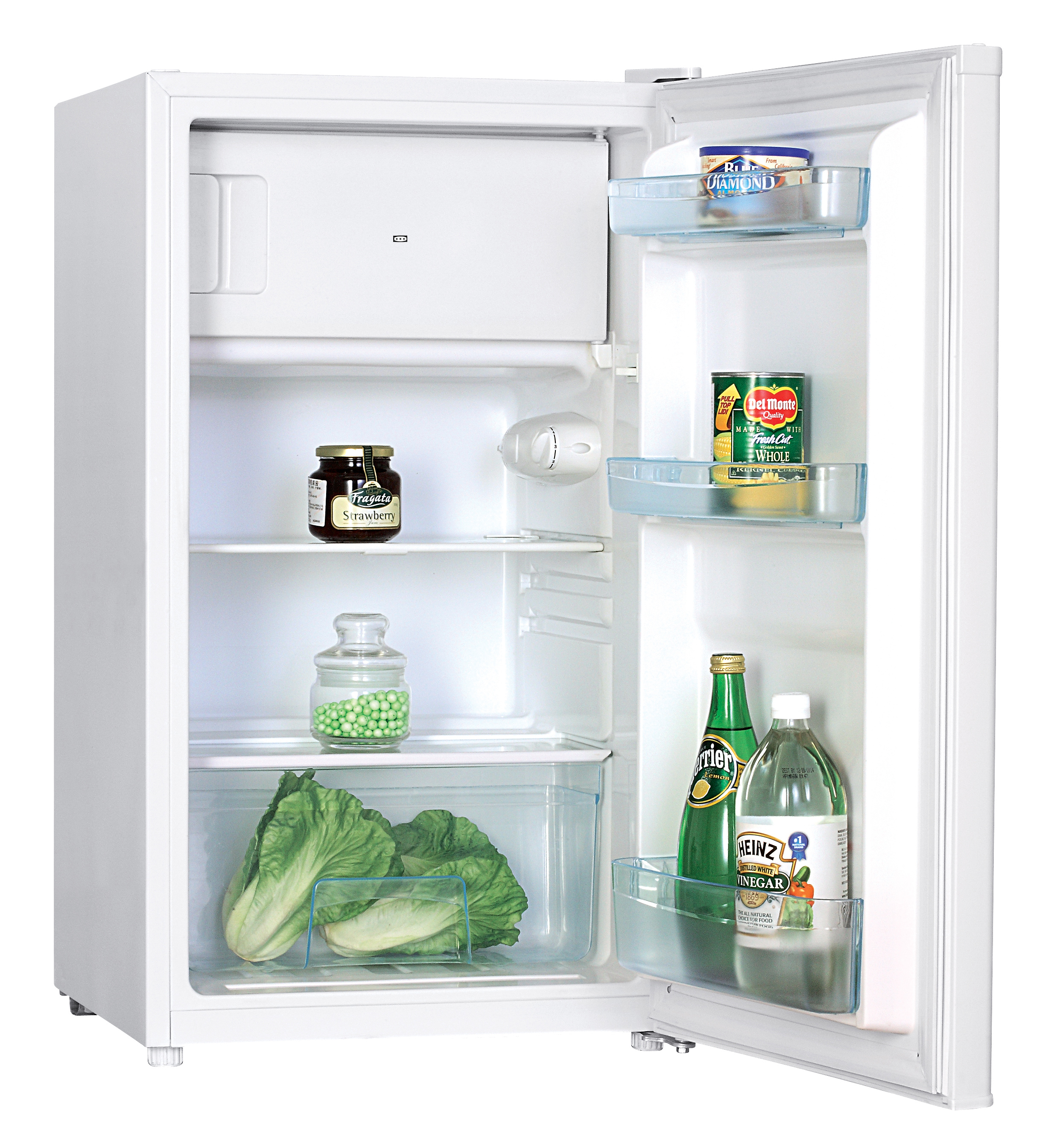 Integrated undercounter fridge with icebox